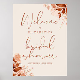 Välkomstsignatur för Möhippa för Rustik Blommigt Poster