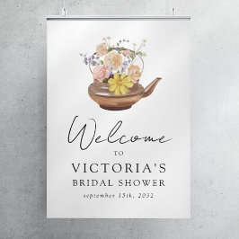 Välkomstsignatur för Möhippa för Tekanna av blommi Poster