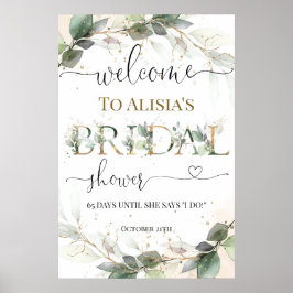 Välkomstsignatur för möhippa Poster