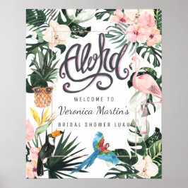 Välkomstsignatur för möhippa | Tropiska Chic Poster