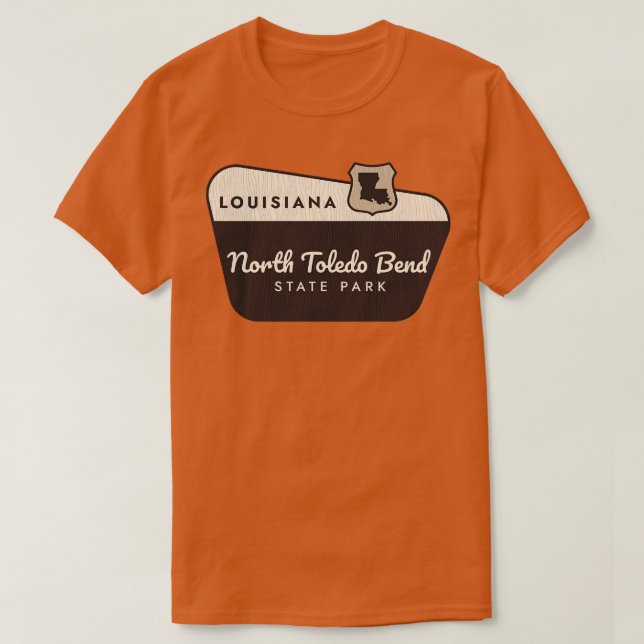 Välkomstsignatur för North Toledo Bend State Park T Shirt (Design framsida)