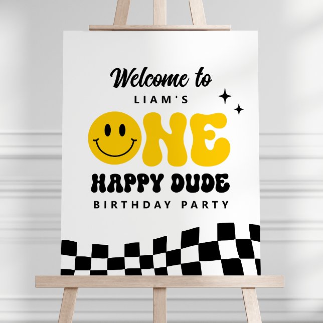 Välkomstsignatur för One Lycklig Födelsedagsfest Poster (Skapare uppladdad)