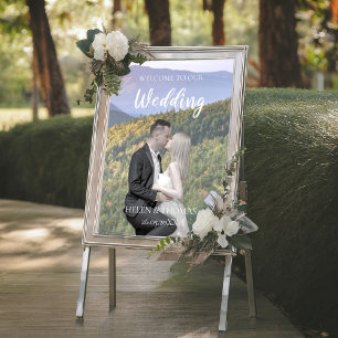 Välkomstsignatur för Photo Template Bröllop Poster