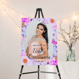 Välkomstsignatur för Quinceañera-händelseregistret
