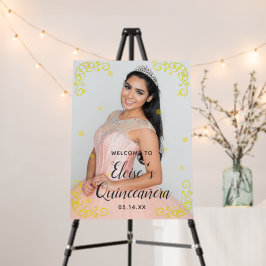 Välkomstsignatur för Quinceañera-händelseregistret