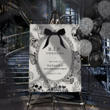 Välkomstsignatur för Skull RIP 20 30års födelsedag