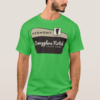Välkomstsignatur för Smugglare Notch State Park Ve T Shirt