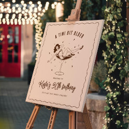 Välkomstsignatur för Tini Bit Older-Födelsedagsfes Poster