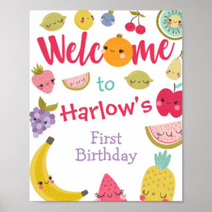 Välkomstsignatur för Tuttifrutti Poster