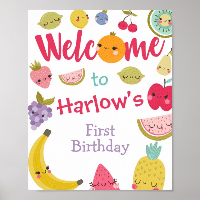 Välkomstsignatur för Tuttifrutti Poster (Framsidan)