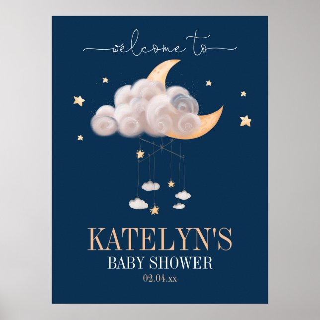 Välkomstsignatur för Twinkle Little Star Poster (Framsidan)