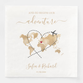 Välkomstsignatur för välkomstskylt för Destination Pappersservett