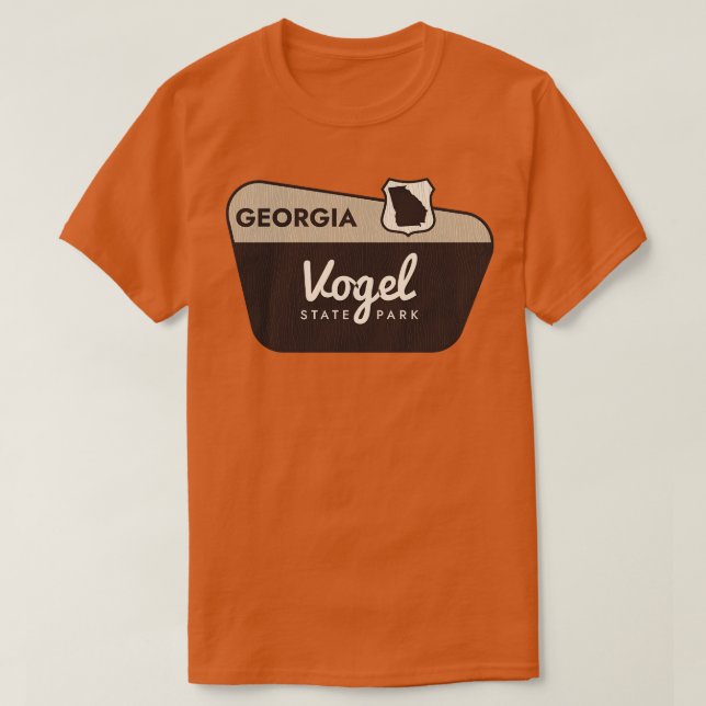 Välkomstsignatur för Vogel State Park Georgia T Shirt (Design framsida)