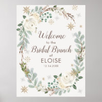 Välkomstsignatur för Winter Blommigt Möhippa Brunc