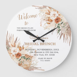 Välkomstsignaturväggslås för Boho-Möhippa Stor Klocka