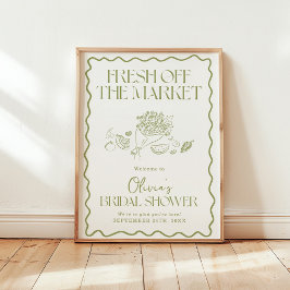 Välkomstskylt 18 x 24 tum utanför Möhippan Poster