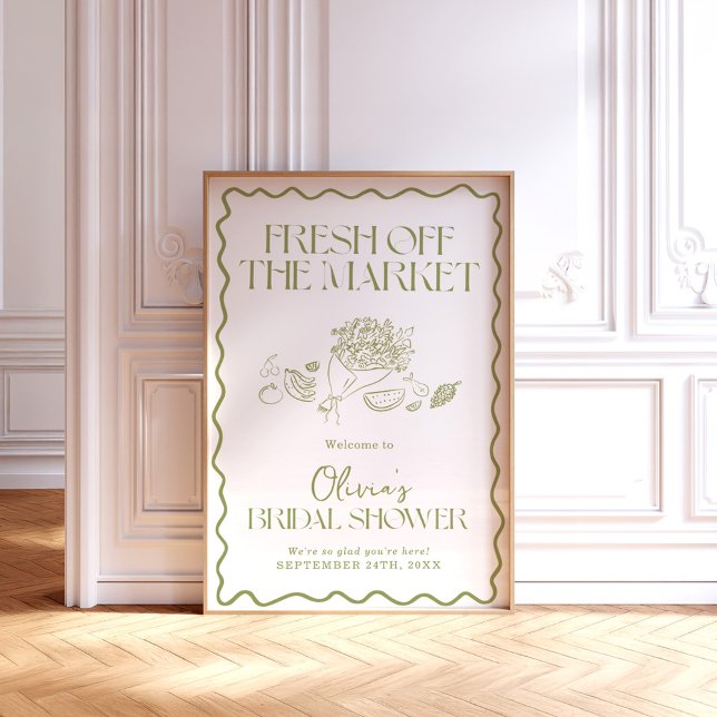 Välkomstskylt 24x36 tum utanför Möhippan Poster (Skapare uppladdad)