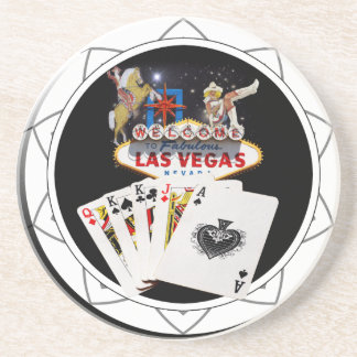 Välkomstskylt Black Poker Chip Underlägg