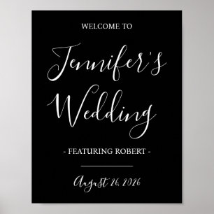 Välkomstskylt, Bride, Groom Poster