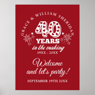 Välkomstskylt för 40-årsjubileum för In The Making Poster