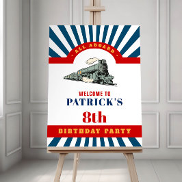Välkomstskylt för all födelsedagsfest ombord på Tå Poster