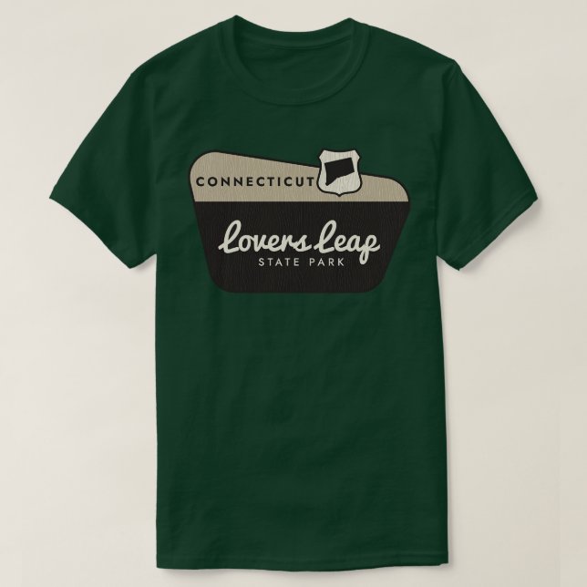 Välkomstskylt för älskare Leap State Park Connecti T Shirt (Design framsida)