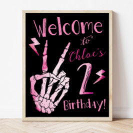 Välkomstskylt för andra födelsedag, Dåligt två gån Poster