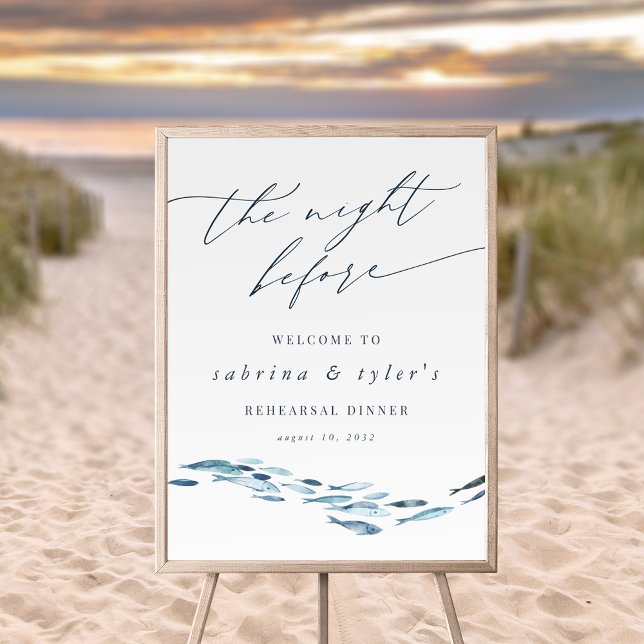 Välkomstskylt för återföring av kustblå fisk - mid poster (Skapare uppladdad)