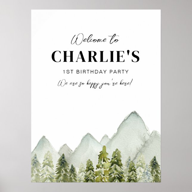 Välkomstskylt för äventyr poster (Framsidan)