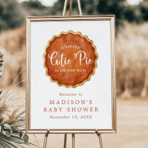 Välkomstskylt för baby shower med litet klippgotti