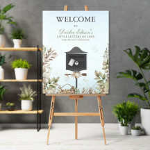 Välkomstskylt för baby shower med små kärleksbrev