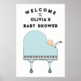 Välkomstskylt för baby shower poster
