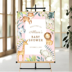 Välkomstskylt för babydusch poster