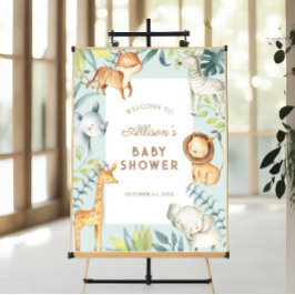 Välkomstskylt för babydusch poster