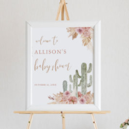 Välkomstskylt för babydusch poster