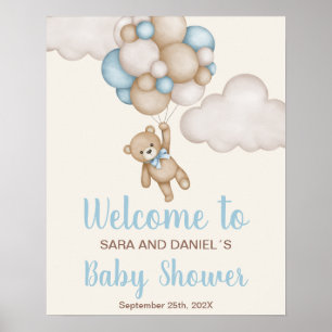 Välkomstskylt för babykläder poster