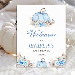 Välkomstskylt för babyvisningsprogrammet poster