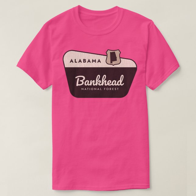 Välkomstskylt för Bankhead National Forest Alabama T Shirt (Design framsida)