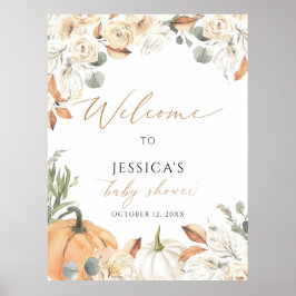 Välkomstskylt för barnsköljning, liten pumpskylt poster