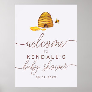 Välkomstskylt för blivande mamma till Bee Poster