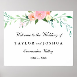 Välkomstskylt för Bröllop Poster