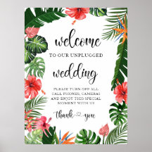 Välkomstskylt för Bröllop som inte är ansluten til