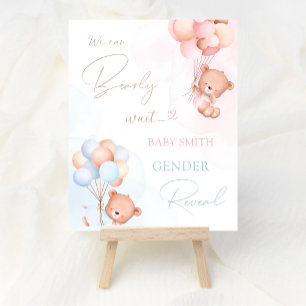 Välkomstskylt för Bubårbar Gender i Baby, Party Poster