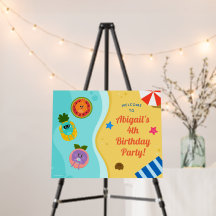 Välkomstskylt för bumblens nummer födelsedag