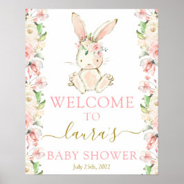 Välkomstskylt för Bunny Girl Poster
