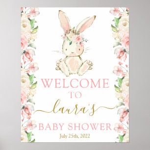 Välkomstskylt för Bunny Girl Poster