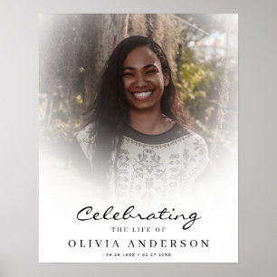 Välkomstskylt för Celebration of Life-för funeral Poster