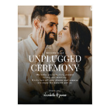 Välkomstskylt för Ceremony Photo Bröllop som inte