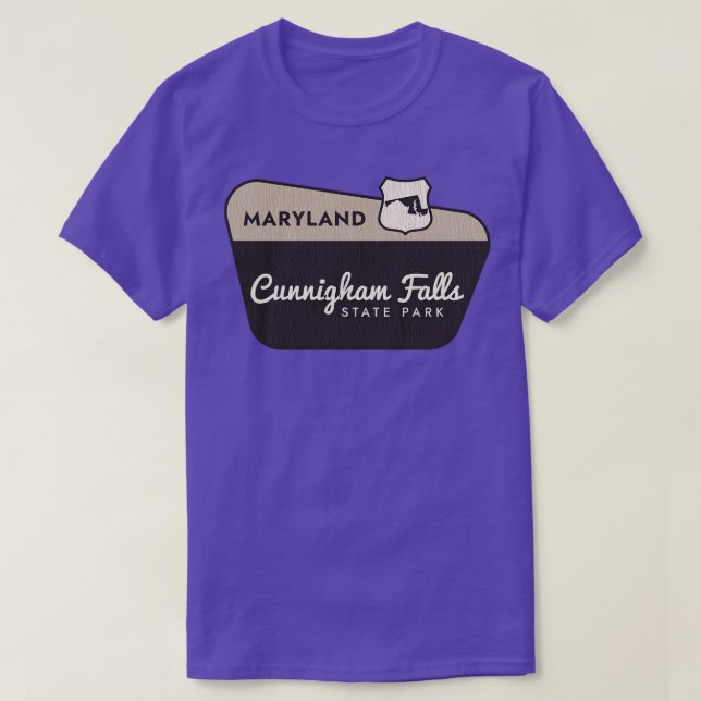 Välkomstskylt för Cunningham Falls State Park Mary T Shirt (Design framsida)