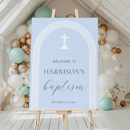 Välkomstskylt för den grekiska Nyckel-arken Poster